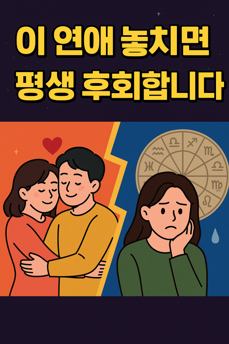  “이 연애 놓치면 평생 후회합니다” – 사주가 말하는 마지막 기회
