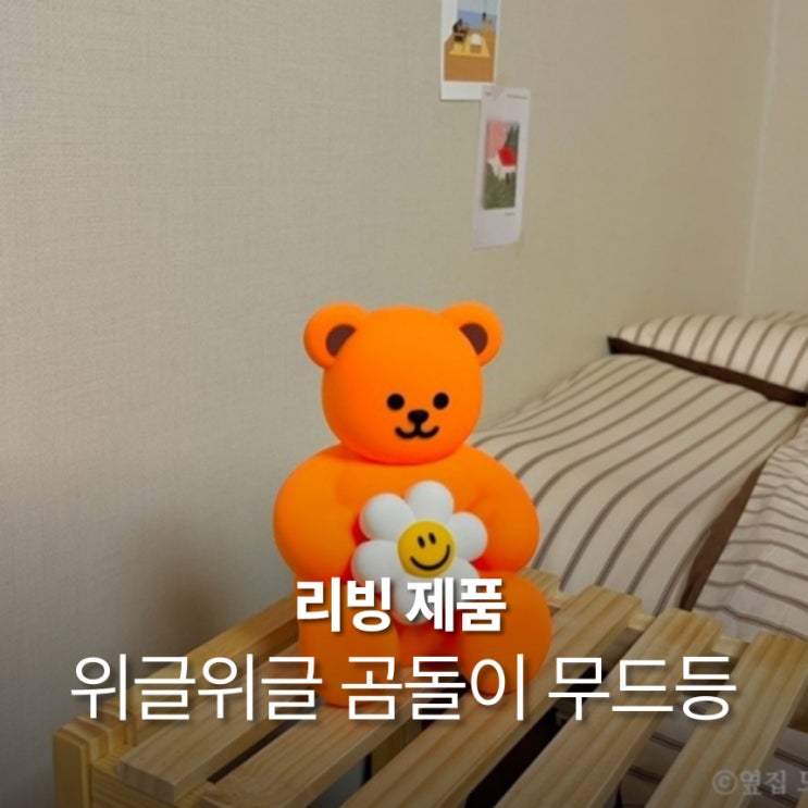  위글위글 무드등 곰돌이 무선 원터치 조명 집들이 선물 추천