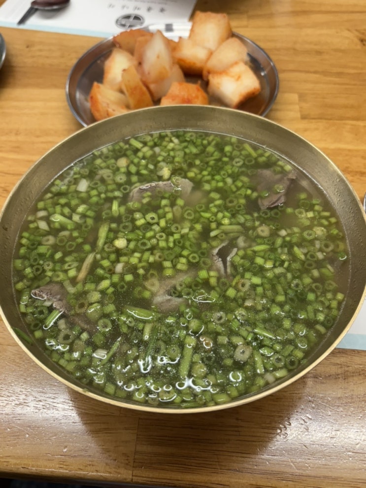  2025 미슐랭 선정 능동미나리 방문기 | 곰탕·육회 모두 대만족! (신용산 맛집)