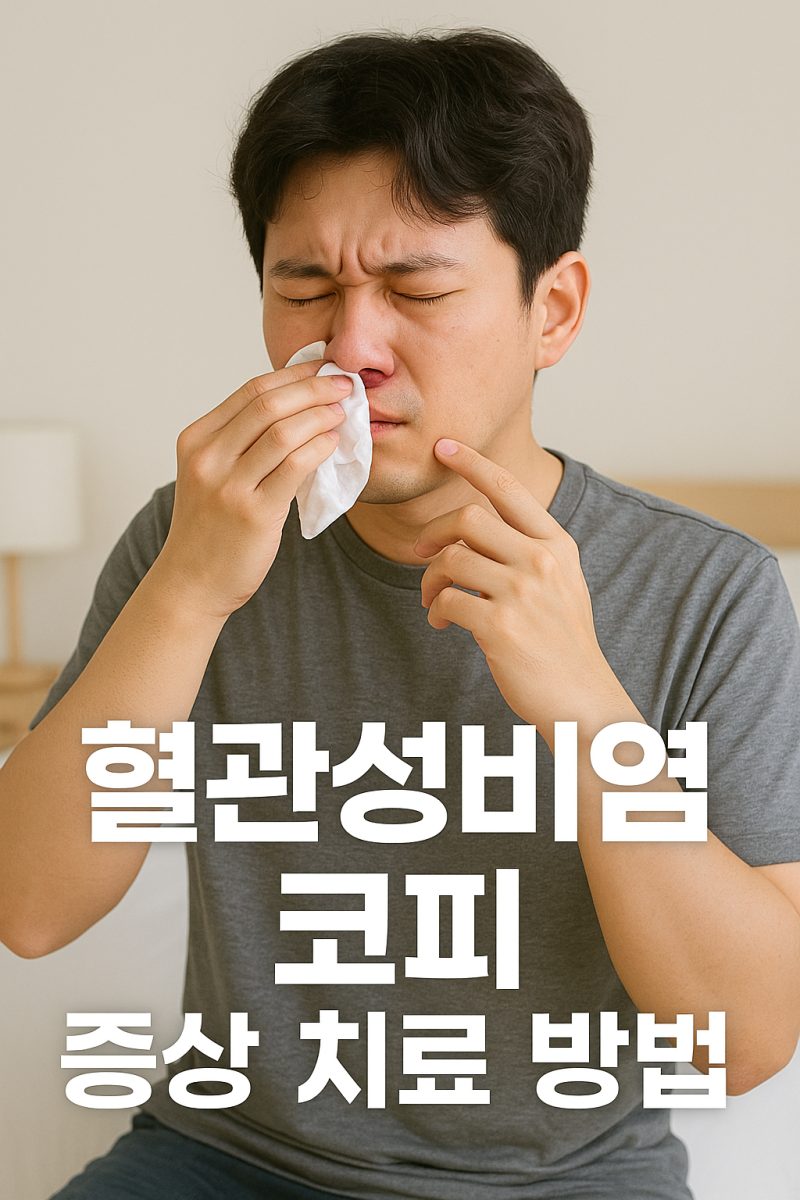 혈관성비염 코피, 증상 치료 방법