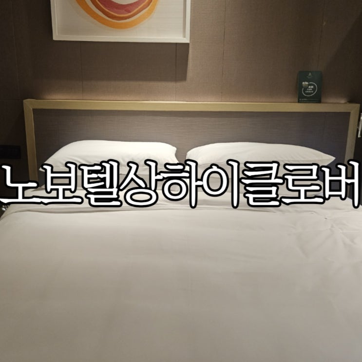  상하이호텔 디즈니랜드 인근 가성비 숙소 '노보텔 상하이 클로버'(Novotel Shanghai Clover Hotel)