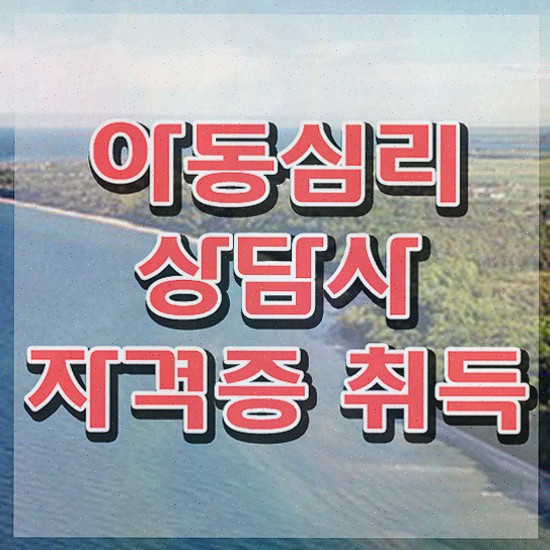 아동심리상담사 1급 , 아동심리상담사 자격증 준비한 방법 최단기간 취득한 과정