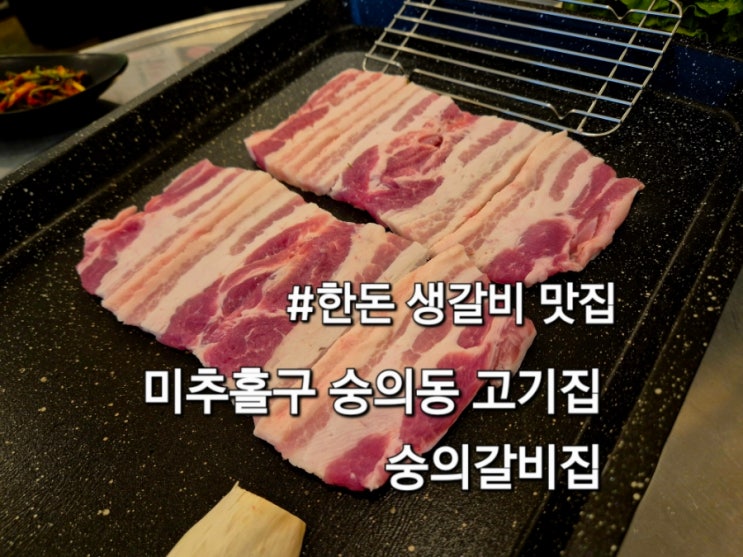  인천 숭의동 맛집 숭의갈비집 한돈 생갈비 추천