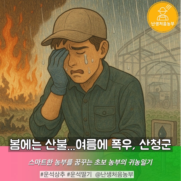 <b>산청 폭우 피해</b> 결국 봄 대형 산불과 연계(Feat. 기후 변화)