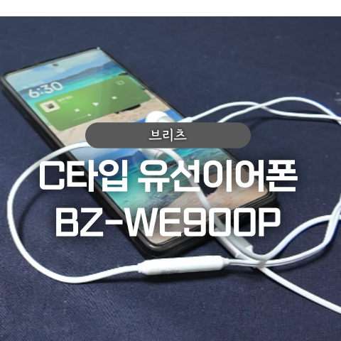  브리츠 C타입 유선이어폰 BZ-WE900P 후기