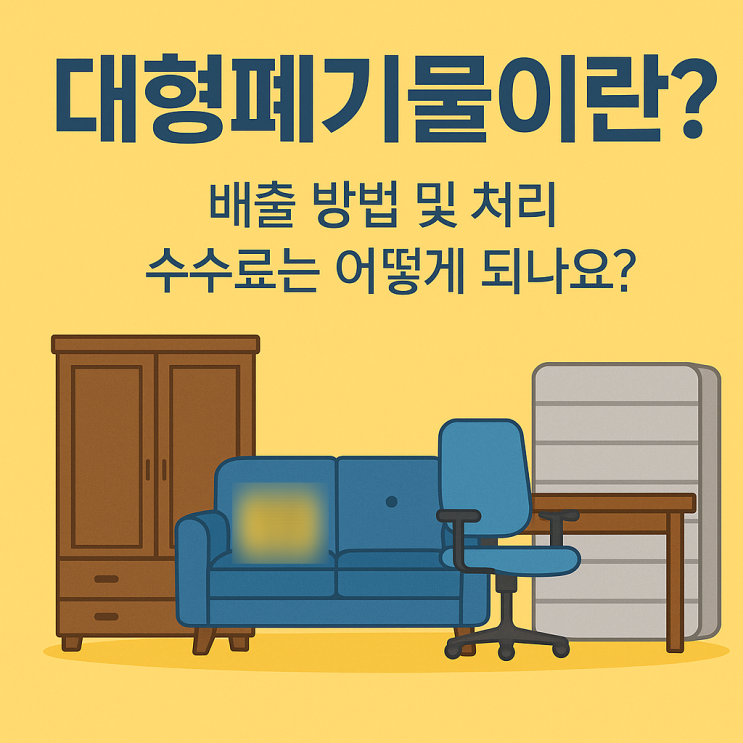  대형폐기물 배출, 수거,스티커 신청 방법