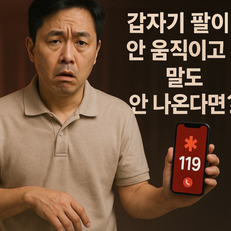  갑자기 팔이 안 움직이고 말도 안 나온다면? 지금 바로 이 테스트부터 하세요!