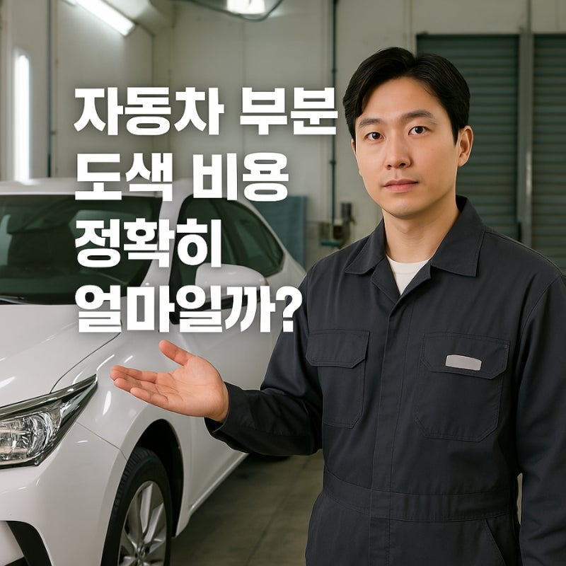 자동차 부분 도색 비용 얼마나 들까요?