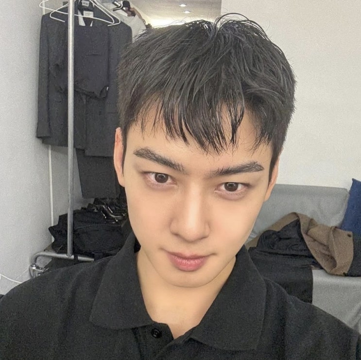 <b>차은우</b> 입대 D-6, 머리 자른 사진 공개! 외모 타격감 제로 수준