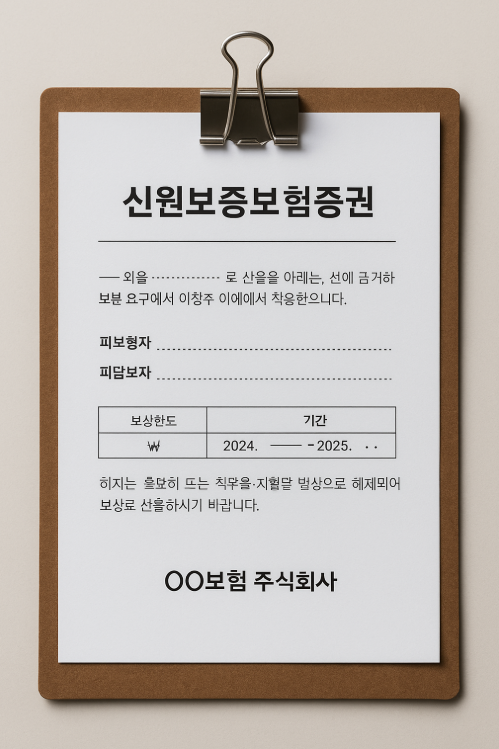 신원보증보험 증권, 언제 필요하고 어디서 발급받을까?