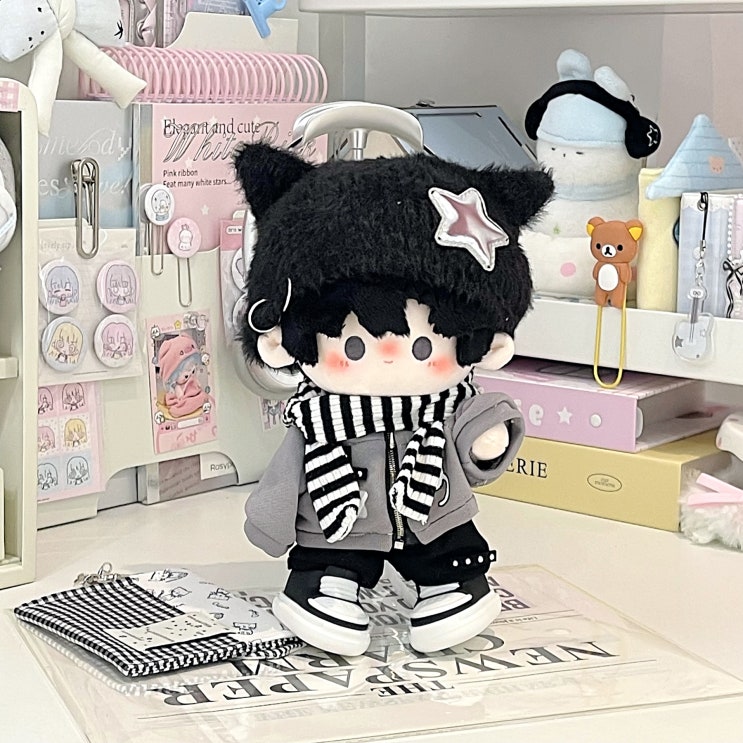  20cm 반항적인 야옹이 세트 인형옷 아이돌인형옷