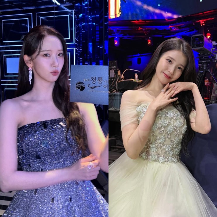  윤아 vs 아이유 드레스 대결? 청룡 시리즈 어워즈 화제의 드레스는?