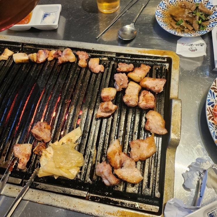  괴정동 고기 땡길 때 촌놈들연탄구이에서 제대로 한 판