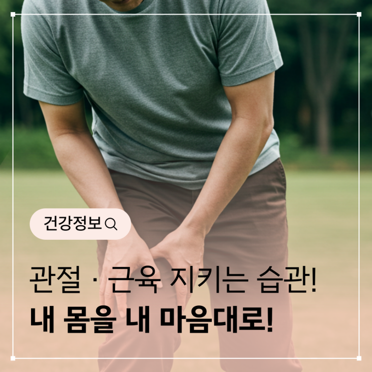 관절 · 근육 지키는 습관