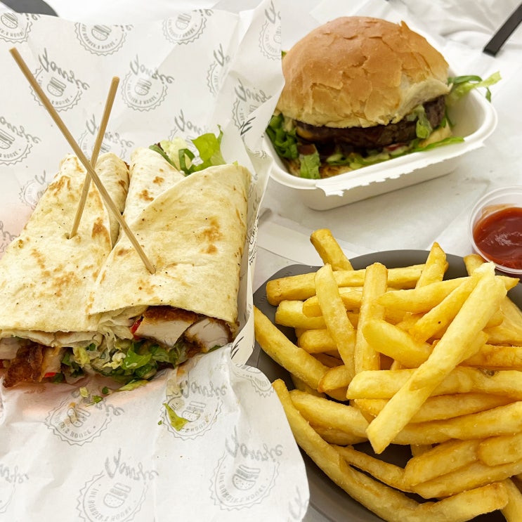  로마 현지 맛집 추천 fonzie the burger's house 내돈내산 햄버거 포장