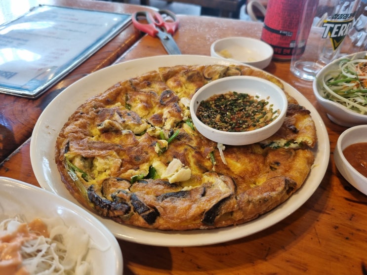  [청계산맛집] 청계산을 내려오며 파전에 막걸리 하기 좋은 옛골산장의 한우 안심과 파전 맛본 후기.
