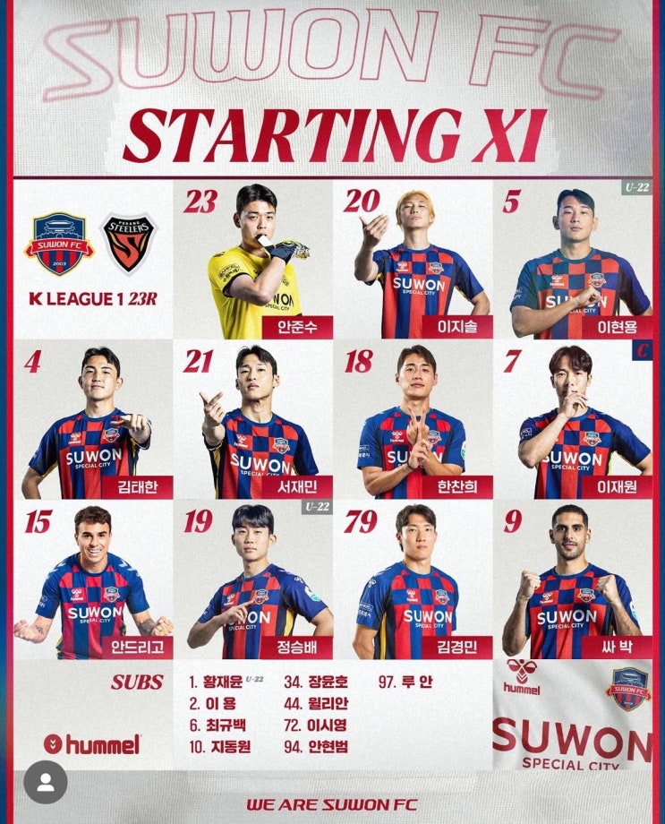 VS <b>수원FC</b> <b>경기</b>분석(김동진 <b>퇴장</b>, 윌리안 멀티골)