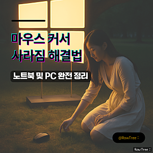 마우스 커서 사라짐 해결법 : 노트북 및 PC 완전 정리
