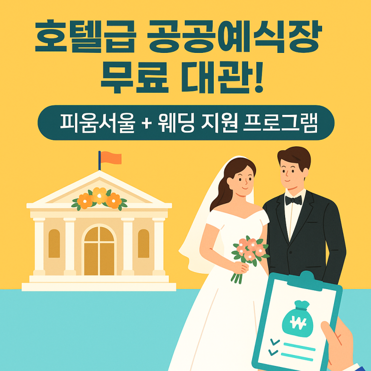 <b>서울</b> 호텔급 <b>공공</b>예식장 ‘<b>피움서울</b>’ 결혼식 비용 절감 무료... 