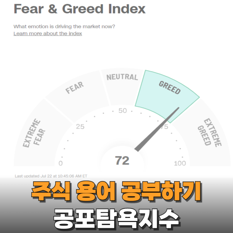  주식 용어 공부하기 - 공포탐욕지수