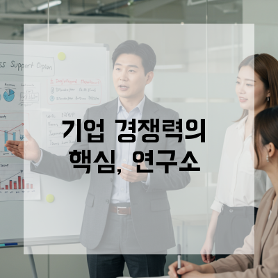  청주 중소기업에게 필요한 해답, 기업부설연구소 설립과 자금 조달 실전 가이드