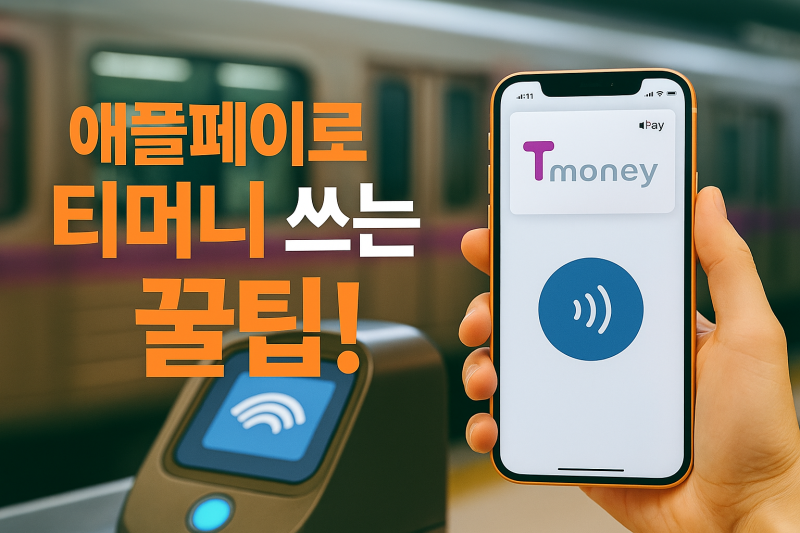 애플페이 티머니 사용법 총정리! 교통카드 없이 지하철·버스 타는 법