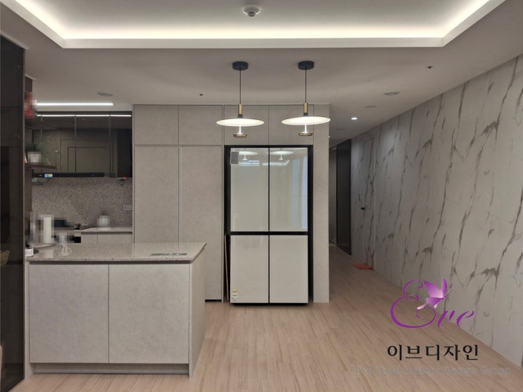  해운대역 푸르지오더원 필름 리폼 인테리어 / 복도 색상 변경 외