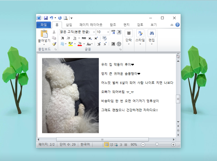 워드 그림 삽입 위치 회전 자르기 이미지 텍스트 배치까지