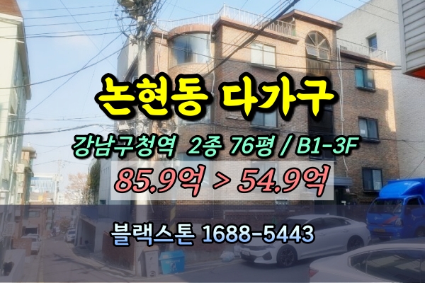  강남구 논현동 다가구주택 경매 50억대 [2024타경101323]