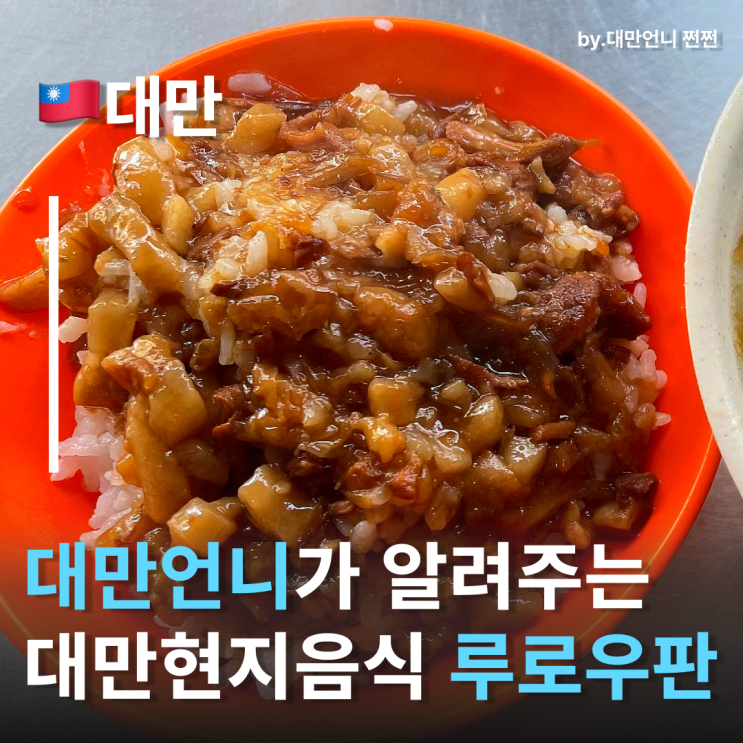  대만식 장조림덮밥 루로우판! 대만언니 픽 루로우판 타이베이현지인맛집 소개