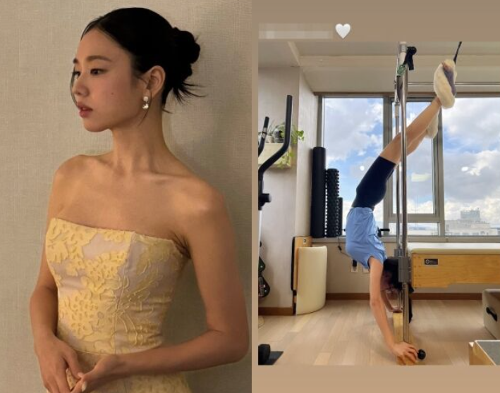   안은진, 드레스핏 비결은 ‘역대급 필라테스’였다!거꾸로 매달린 운동 포착... 이래서 핏이 남달랐구나