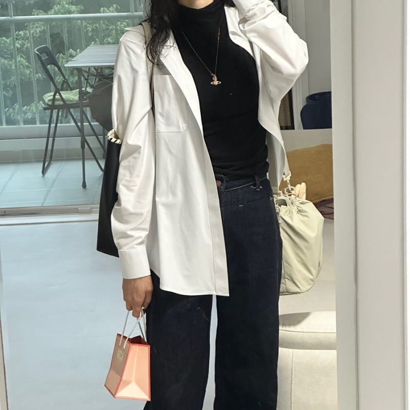 OOTD 35 | 유니클로셔츠 , 반하이 반팔 , 생지데님 코디