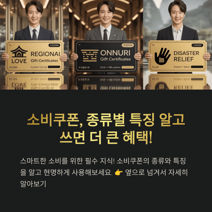  소비 쿠폰, 어디서 쓰고 어디선 안 될까? 사용처 총정리!