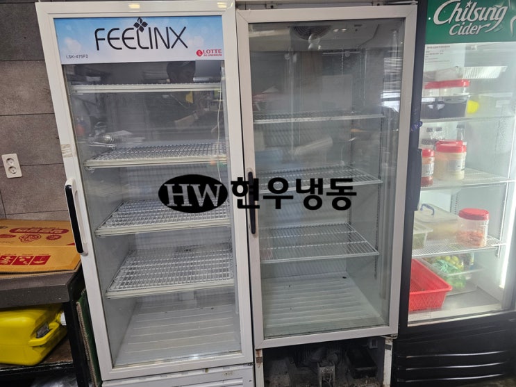  울산쇼케이스수리아쿠아파인Aqua FINE냉장쇼케이스 팬모터교체수리 (주)진우전자 JW-470R