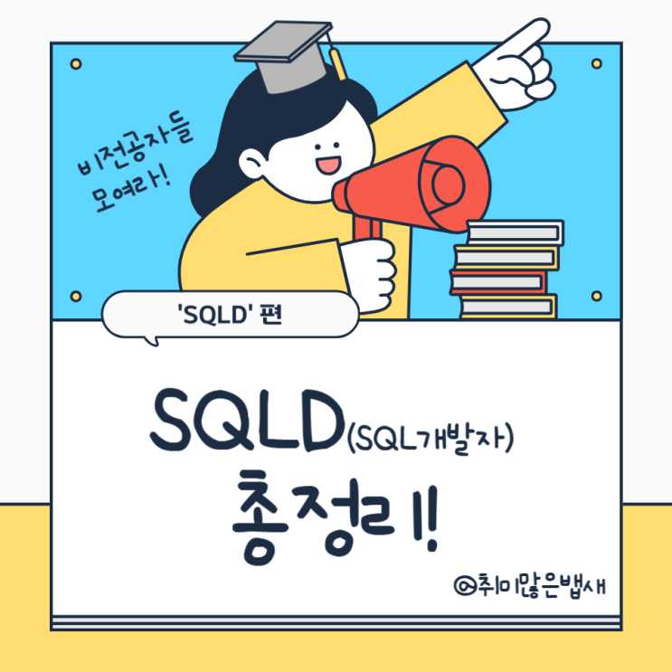  [자격증] SQLD(SQL 개발자) 한눈에 정리! (비전공자 합격 후기 + 공부법 팁)