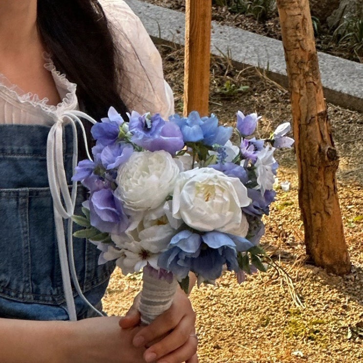  웨딩촬영 조화부케 추천 | 가성비 야외촬영 부케 화몽 내돈내산 후기