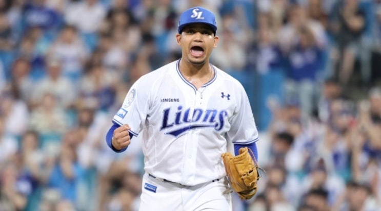 <b>삼성</b> 라이온즈 <b>가라비토</b> KBO 데뷔 <b>첫 승</b> 달성하며 SSG에 완성