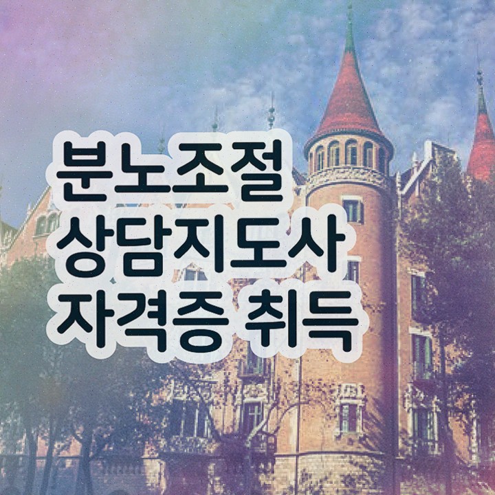  40대후반자격증 , 분노조절상담지도사 관련학과 졸업장, 경력없어도 단기간에 끝낼수 있었던 과정
