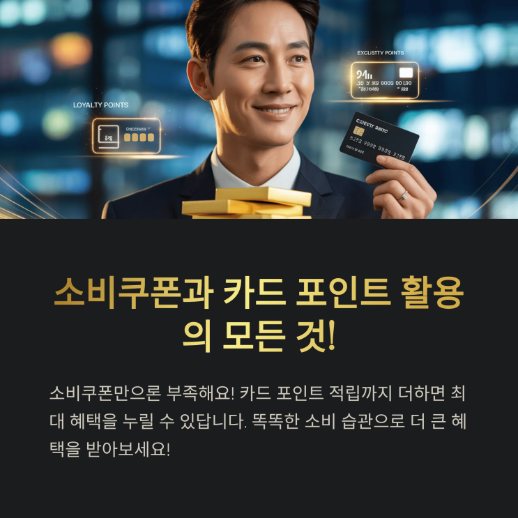  카드별 소비 쿠폰 + 포인트 적립, 이렇게 하면 최대 혜택!