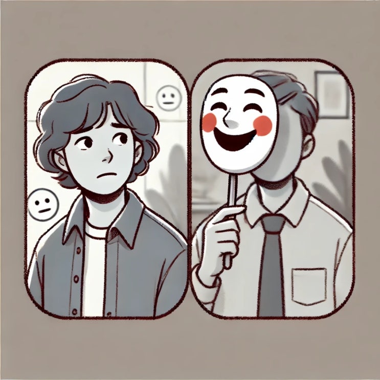  가식적인 사람에게 거부감을 느낄 때 태태