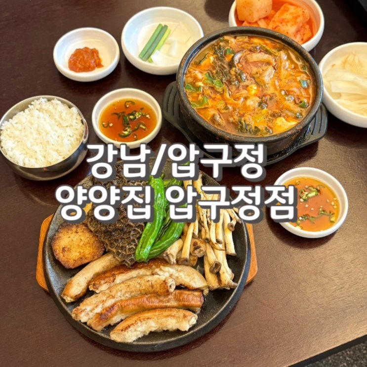  압구정곱창 압구정로데오맛집 양양집 곱창 및 해장국 후기 feat.웨이팅 주차 정보