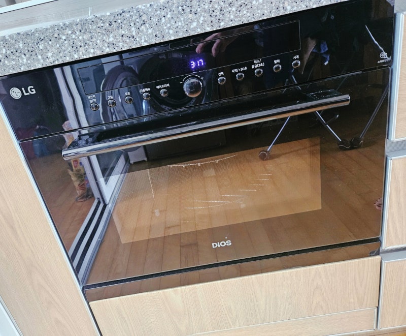 [내돈 내산]LG 빌트인 광파오븐 MZ385EBTA 그릴 에어프라이어 레인지 38L 사용후기(워밍드로어 제....