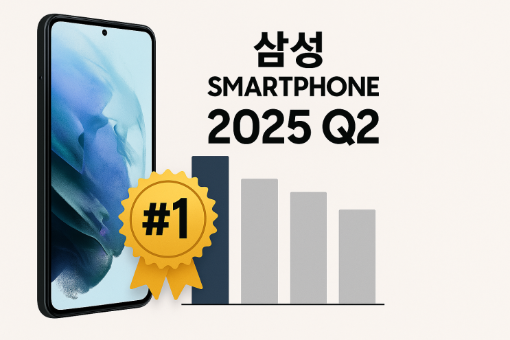  삼성은 2025년 2분기에도 스마트폰 세계 판매량 1위를 유지 달성했습니다