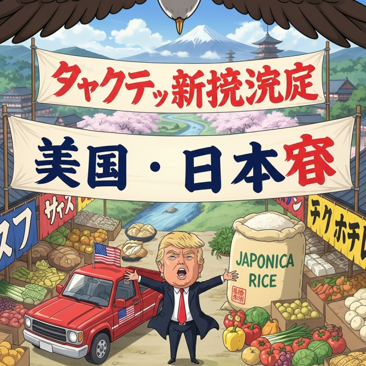  미일 관세협상 타결! 일본은 웃는데.. 대한민국은 뭐하냐고오?! ️ (트럼프식 무역)
