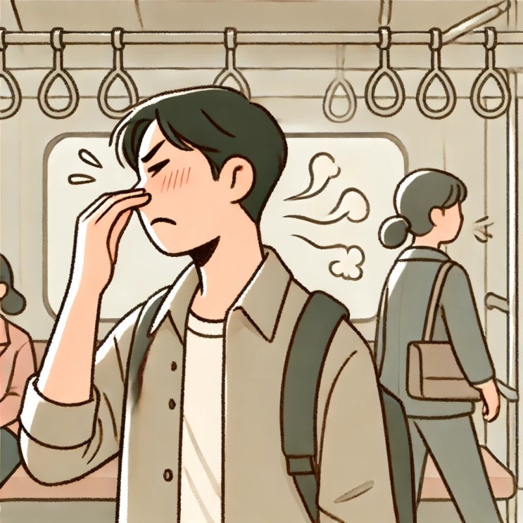  불쾌한 냄새가 나는 사람에게서 거부감이 느껴질 때 태태