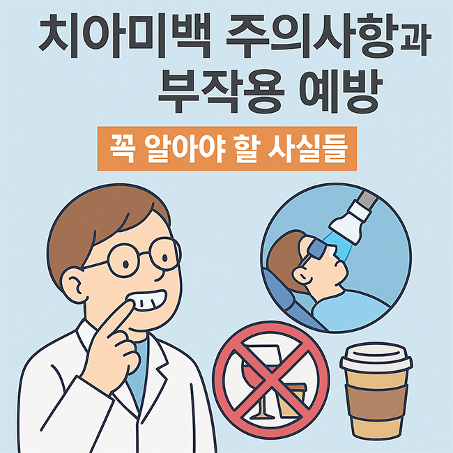 치아미백 주의사항과 부작용 예방, 꼭 알아야 할 사실들