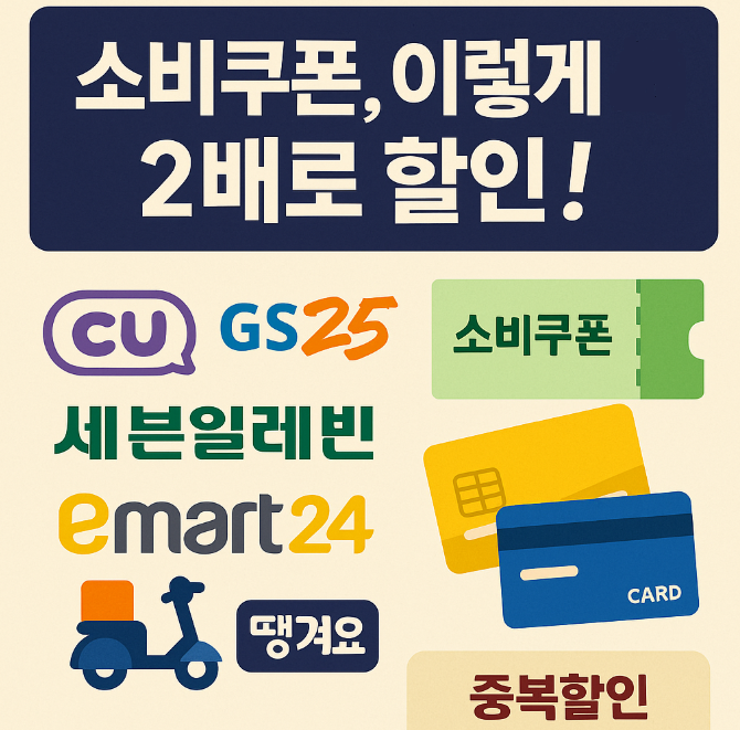  소비쿠폰 중복할인 가능한 곳 TOP5 – 이 조합이면 치킨 두 마리도 가능!