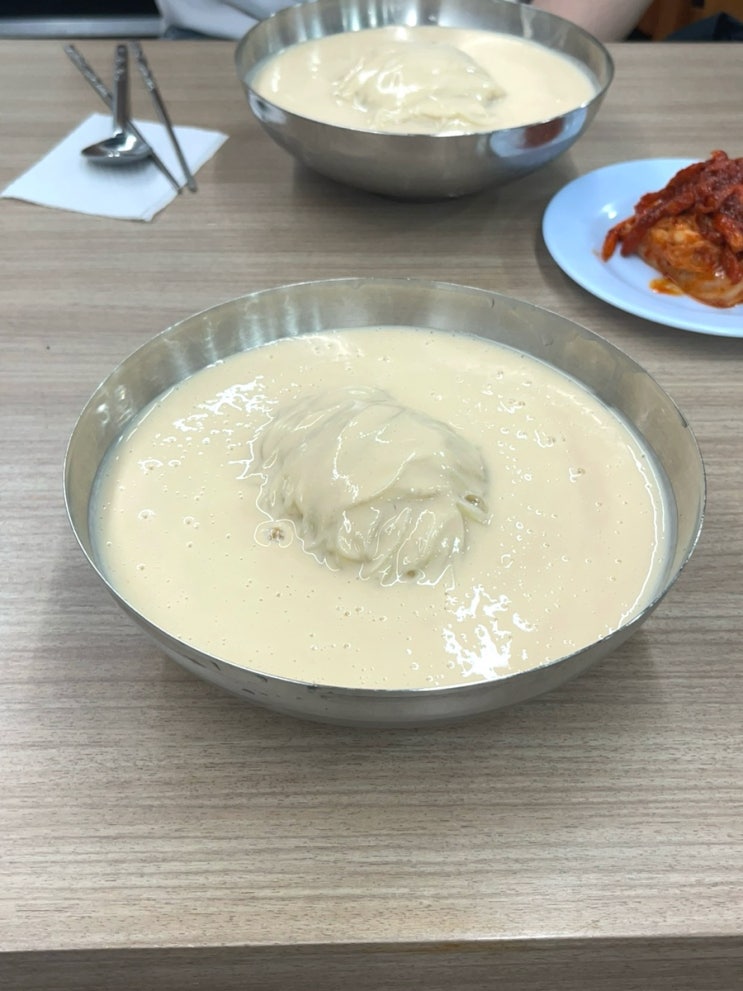  여의도 국회의사당역 점심 콩국수 닭칼국수 맛집 진주집 주차 주말 웨이팅