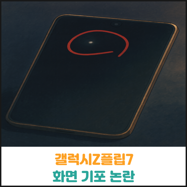  갤럭시Z플립7 화면 기포 논란