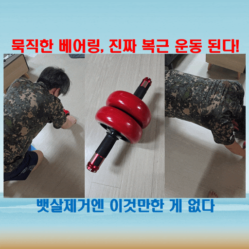  뱃살빼는운동기구 추천! 묵직한 AB슬라이드로 복근 자극